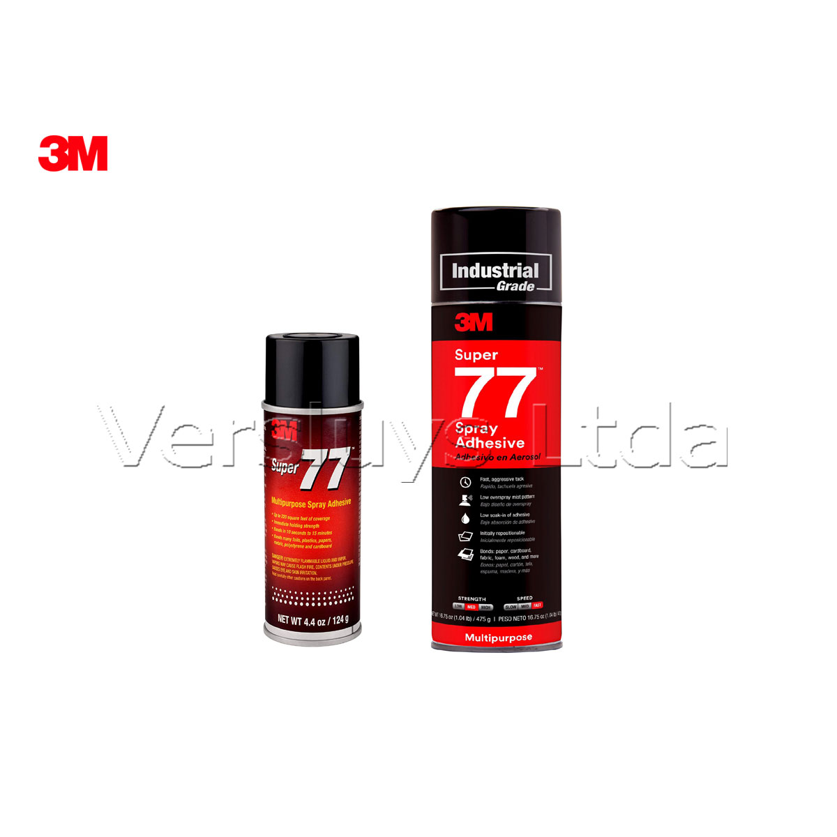 Señor Moretón estilo Adhesivo Spray Super 77 Marca 3M - »